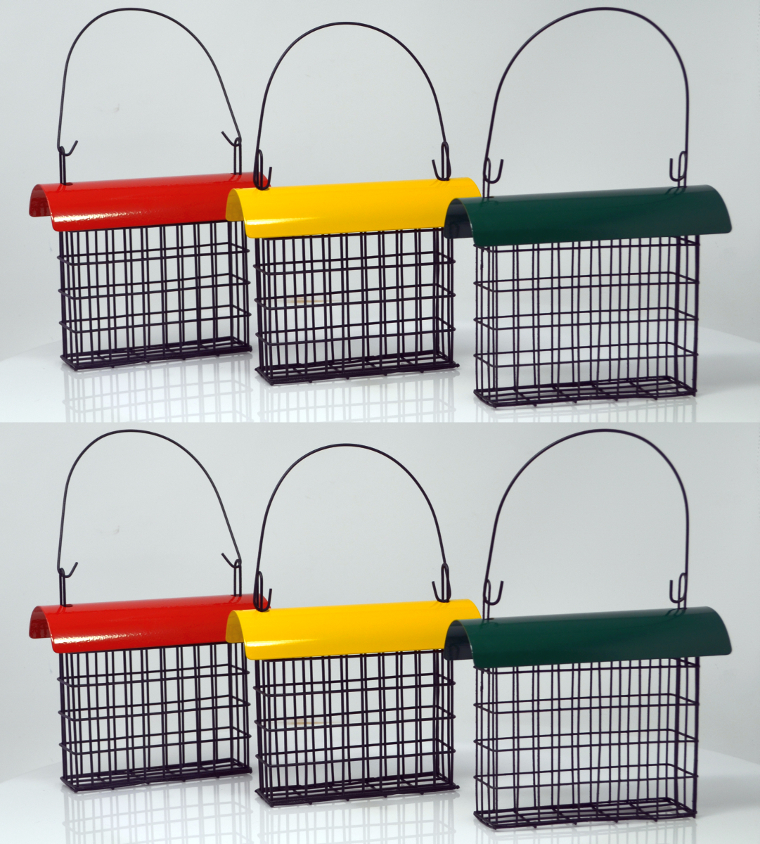 Deluxe Single Suet Cage w/Colored Roof 6/Pack